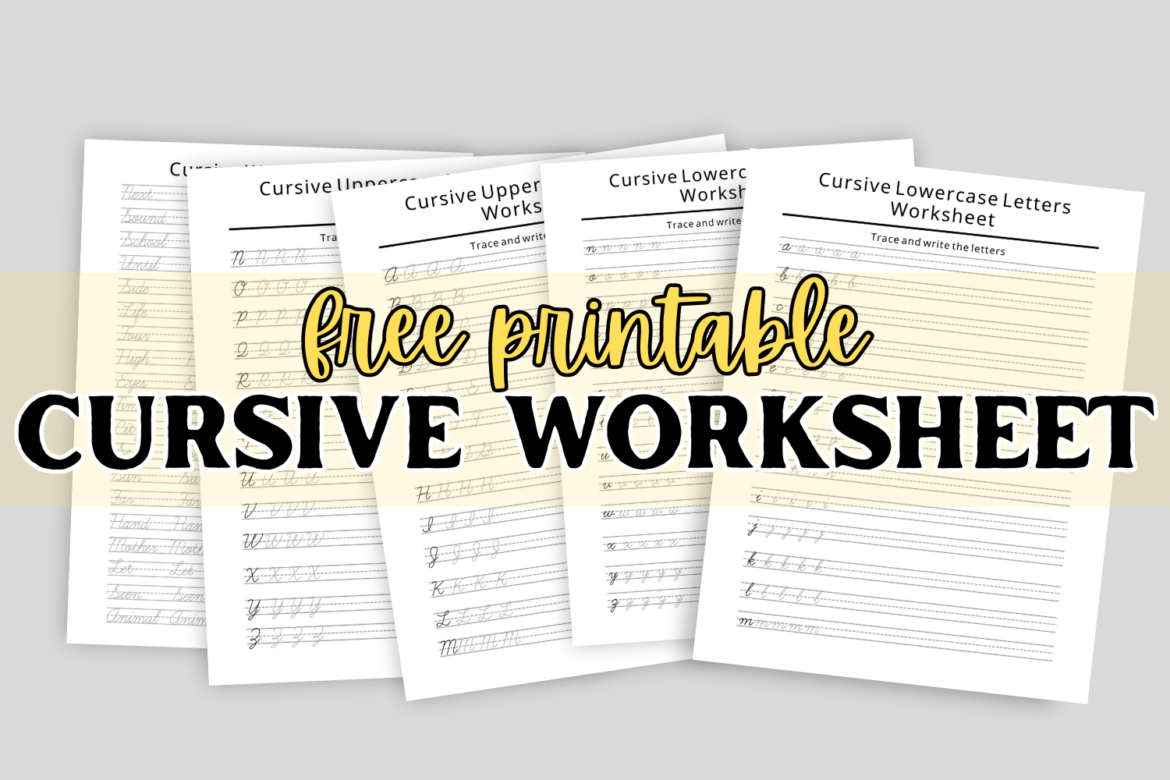 Cursive Tracing Sheets (Free Printable) - Baby EcoVibe